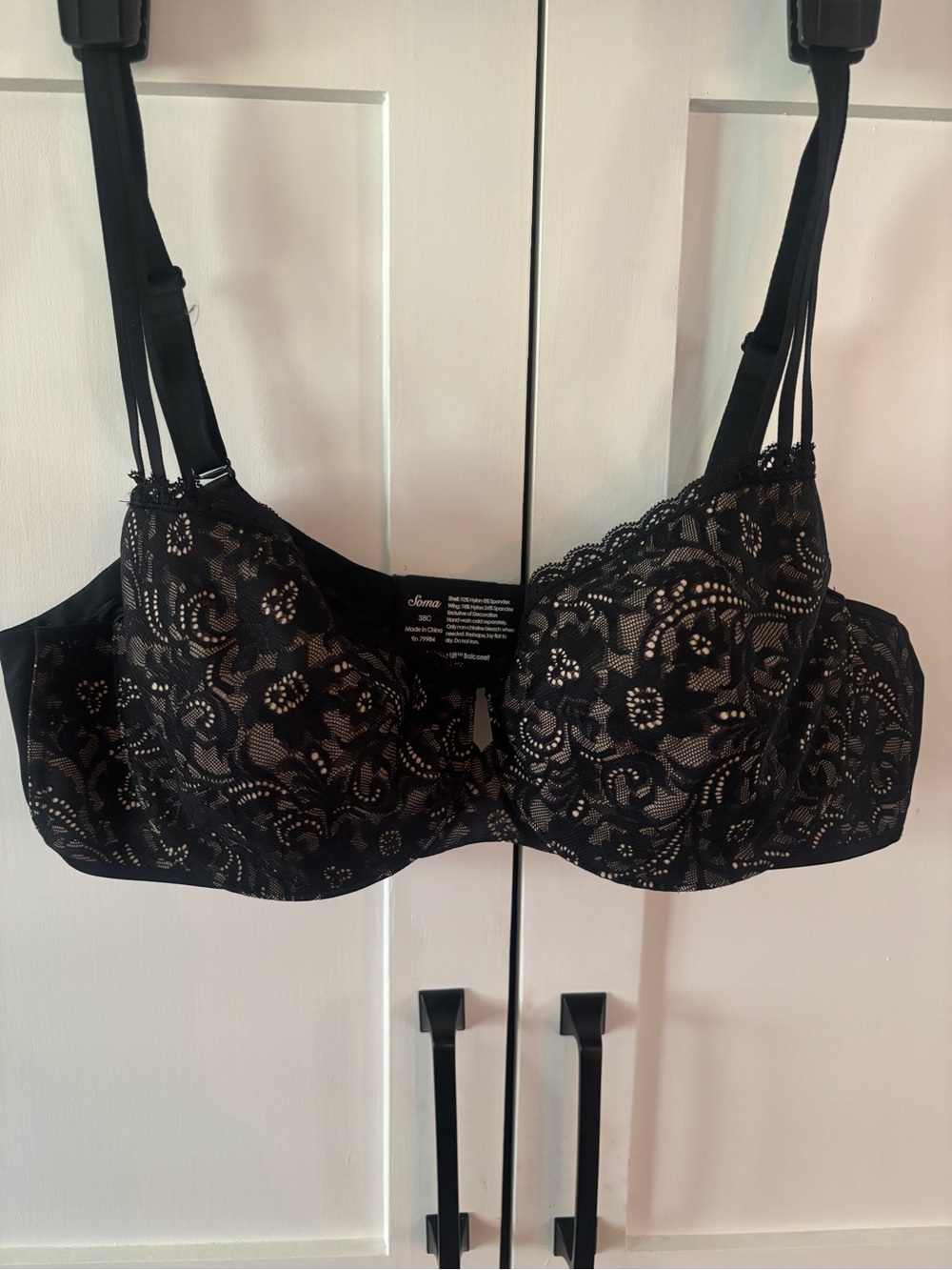 Soma Black Lace Underwire Bra